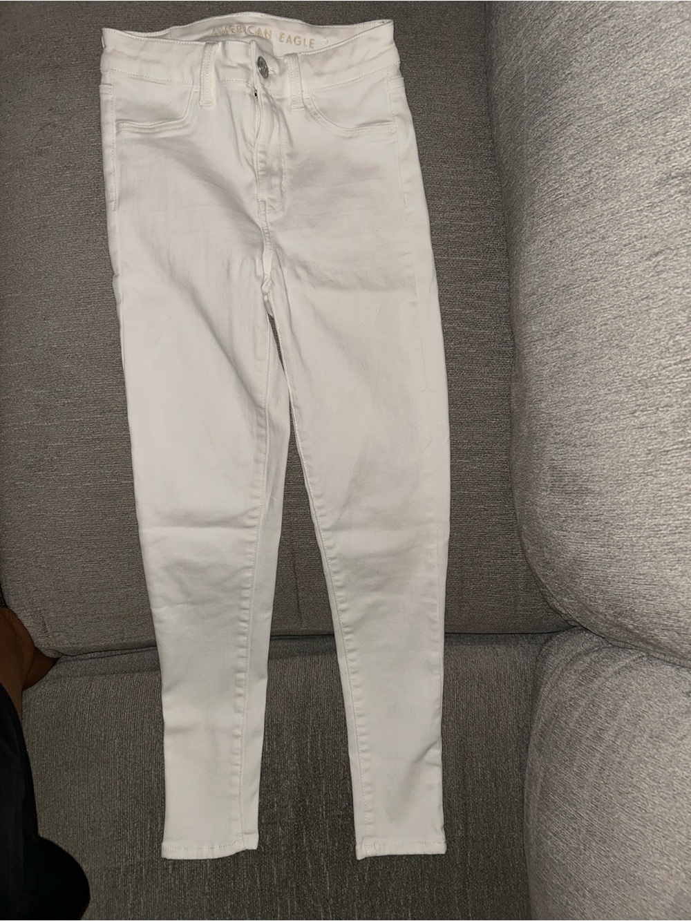 American Eagle Outfitters White Skinny Jeans - High Rise
